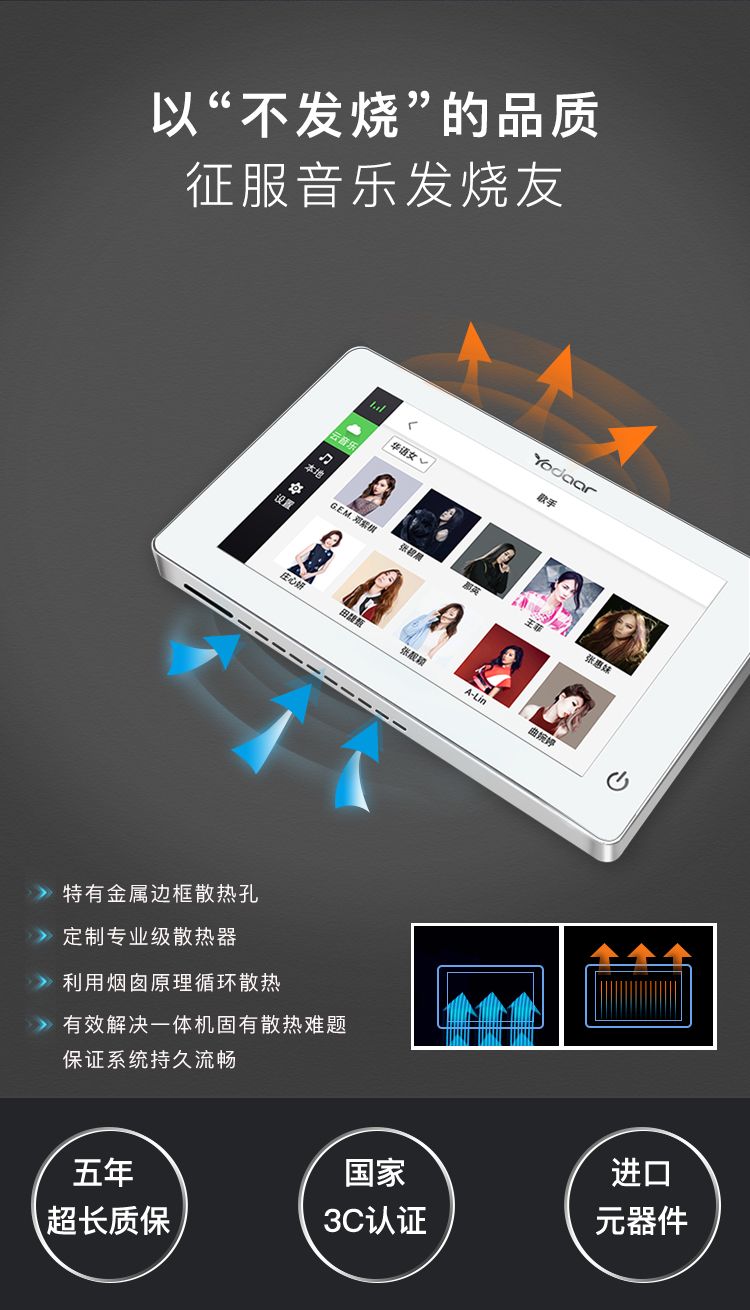 yodaar悠达i57家庭吸顶背景音乐主机套装智能吊顶音响系统yodar详情图7