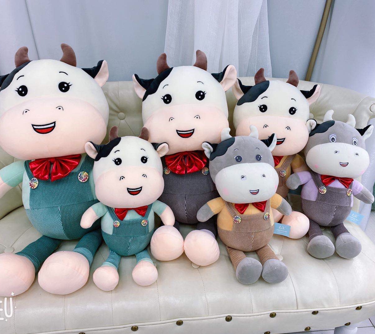 Couple cow plush toy 0774-52