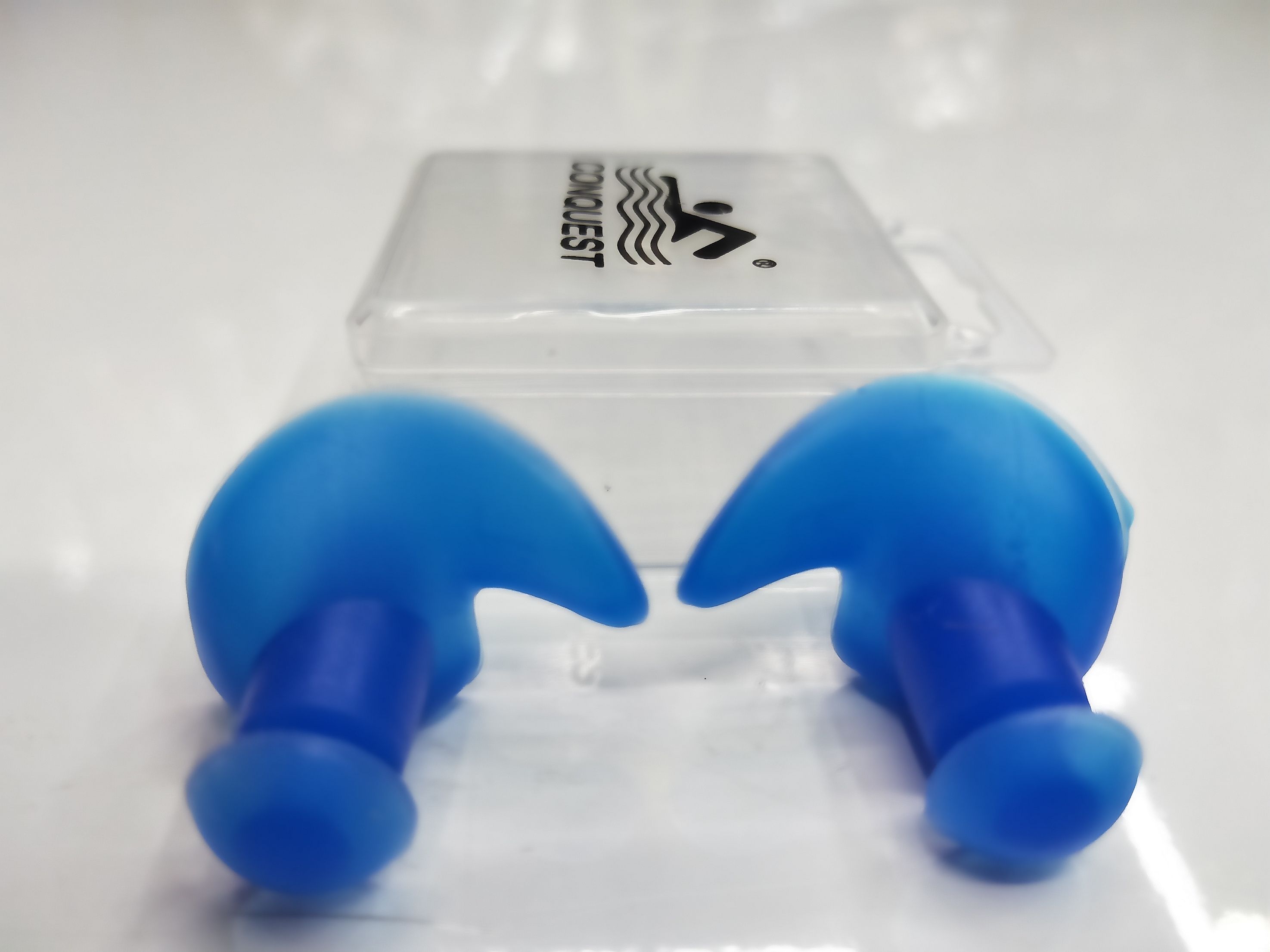 Manufacturers direct flower - shaped silicone earplugs swimming accessories wholesale NC6 flower - shaped earplugs blue Item Picture