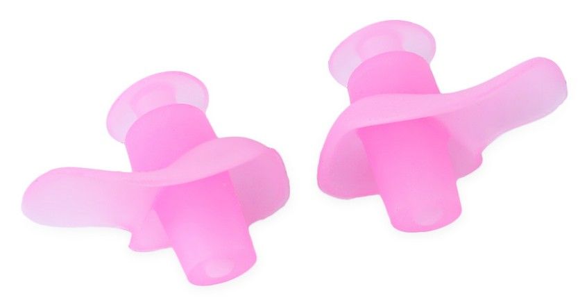 Factory direct flower - shaped silicone earplugs swimming accessories wholesale NC6 flower - shaped earplugs pink Specification drawing
