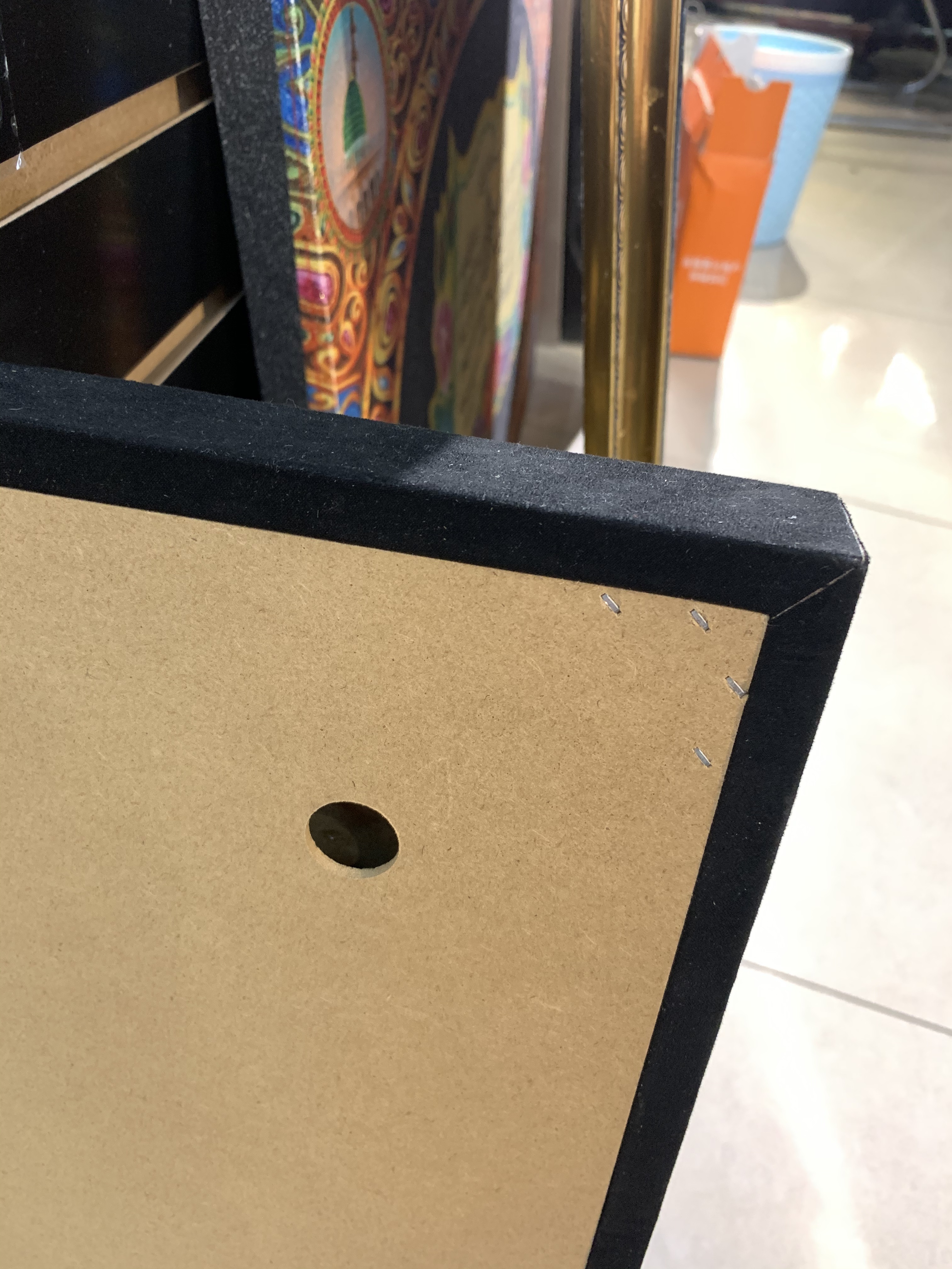 穆斯林相框装饰画阿拉伯文装饰画客厅墙画细节图