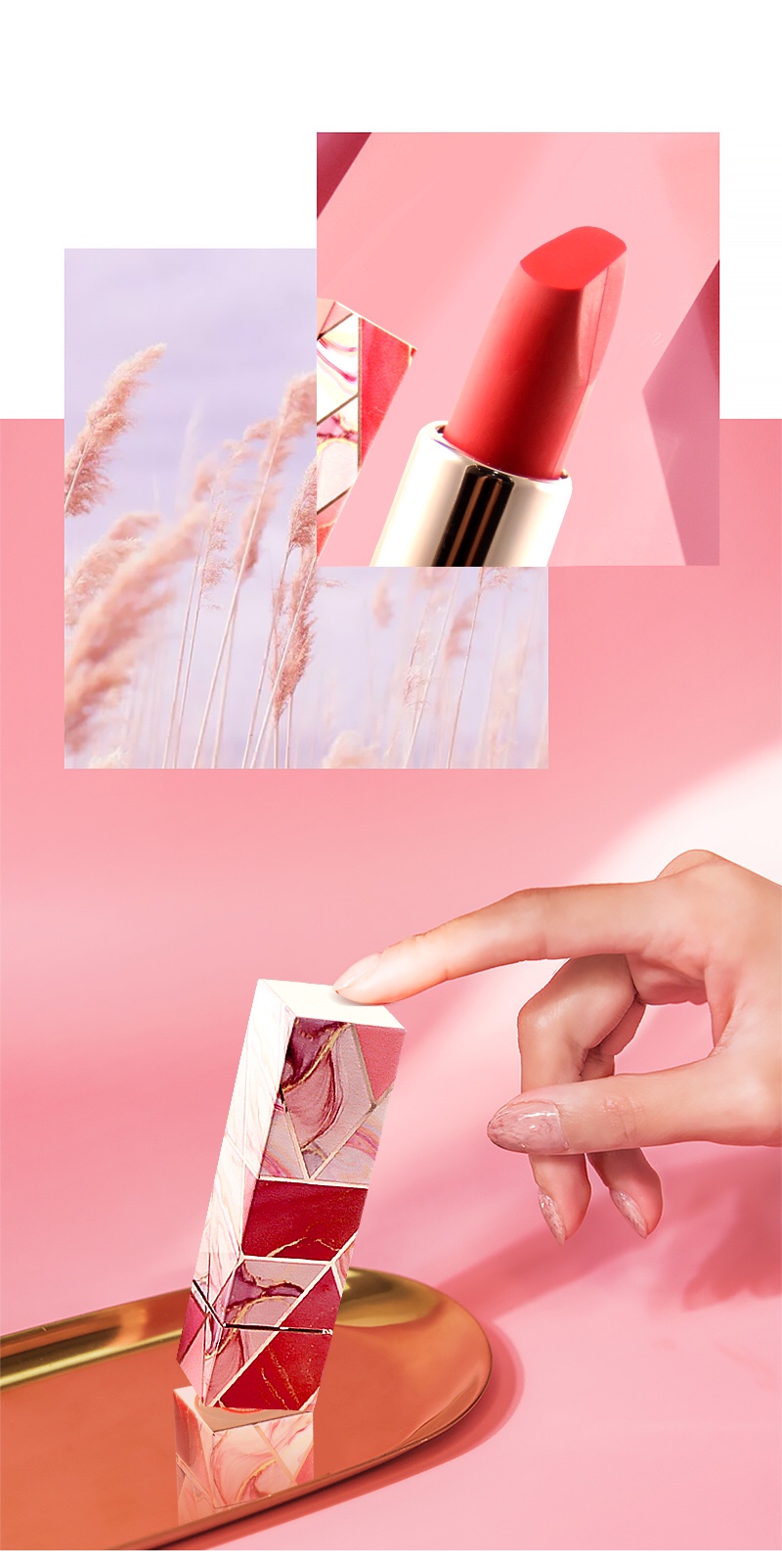 Constant heart moving lip makeup mirror M - 190 dazzle light lipstick color flash overflow Moves your heart ❤ velvet mist ‎ |, '-'), organisation ✧ texture smooth thin is not sticky Thin soft mist Thick coating temperament Easily create high quality makeup look Push the uniform ₊ ◝ (low ⁰ ⃚ ⃙ ̴ ꇴ ⁰ ⃚ ⃙ ̴ low) ◜ ✦ Application Scenario