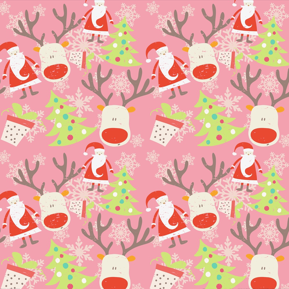 圣诞节礼物纸包装纸可爱小鹿