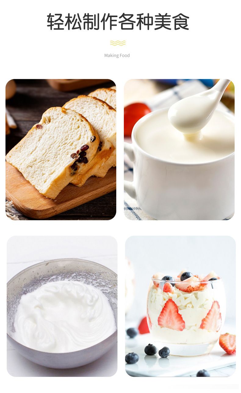 New semi-automatic egg beater, hand-press rotary manual batter mixer, stainless steel kitchen baking small tool detail image 10