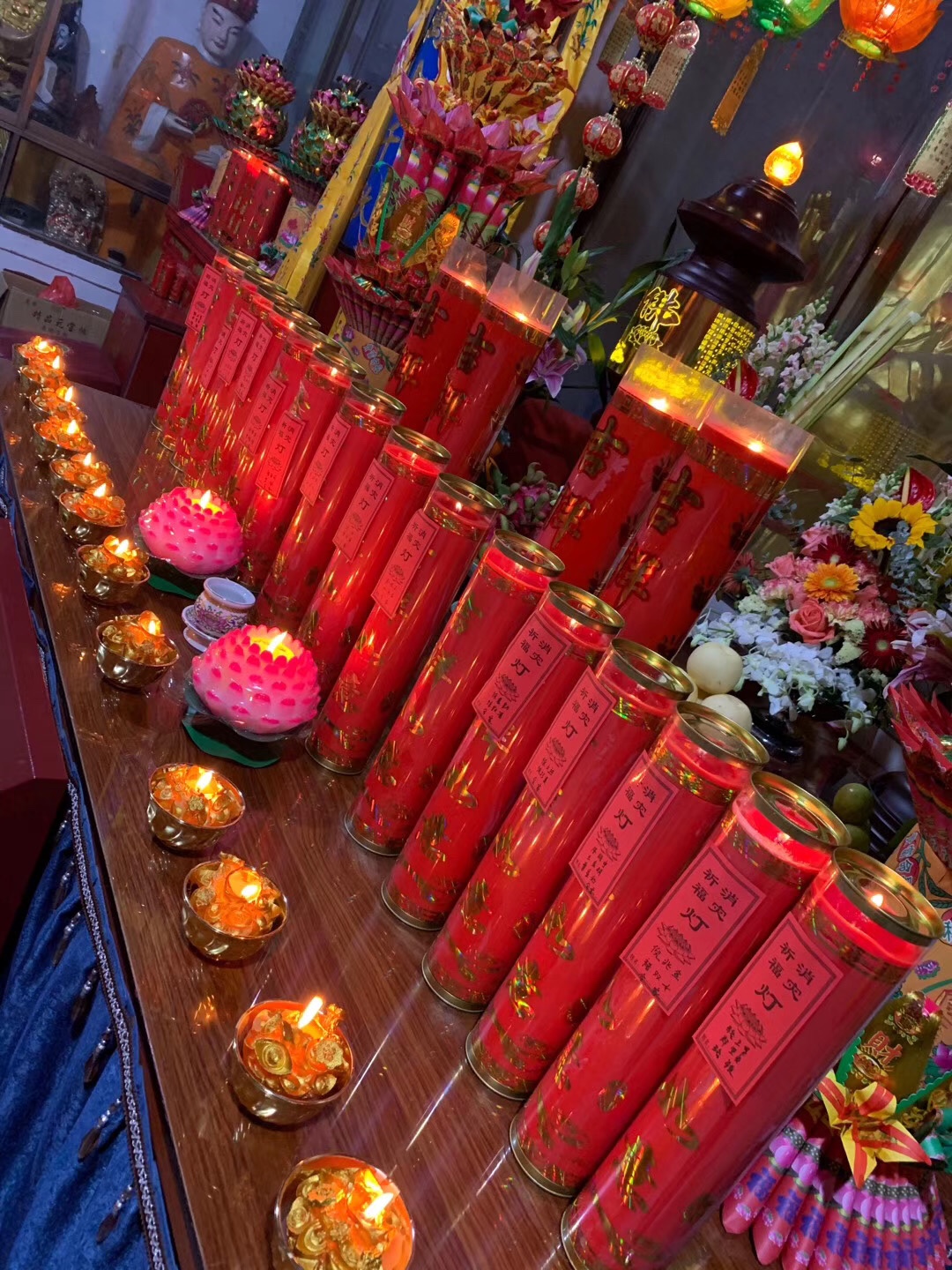 莲花蜡烛供灯烛产品图
