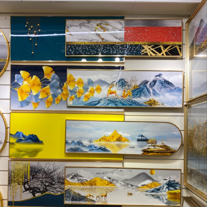 Aluminum alloy crystal porcelain, crystal porcelain painting within a painting