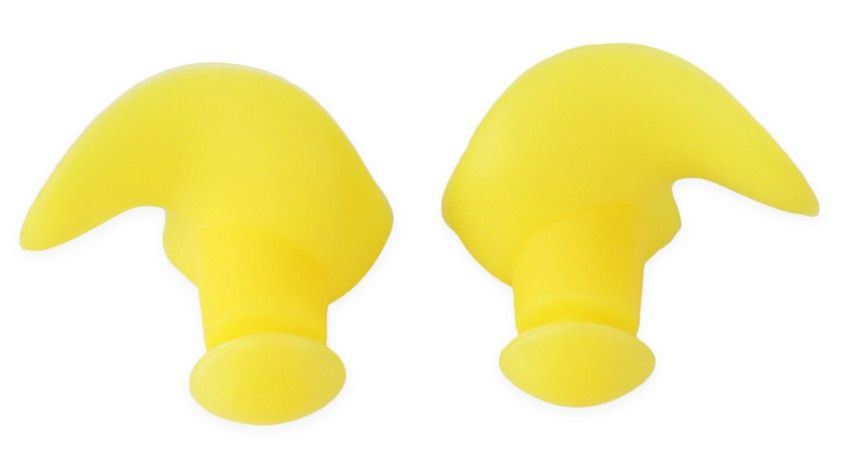 Manufacturers direct flower - shaped silicone earplugs swimming accessories wholesale NC6 flower - shaped earplugs yellow full figure