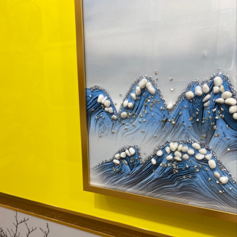 Aluminum alloy crystal porcelain, crystal porcelain painting within a painting details Picture