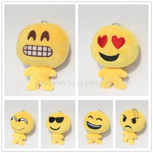 Expression pendant key chain expression body keychain pendant plush pendant smiley face pendant key chain 8cm expression pendant smiley face key chain key chain