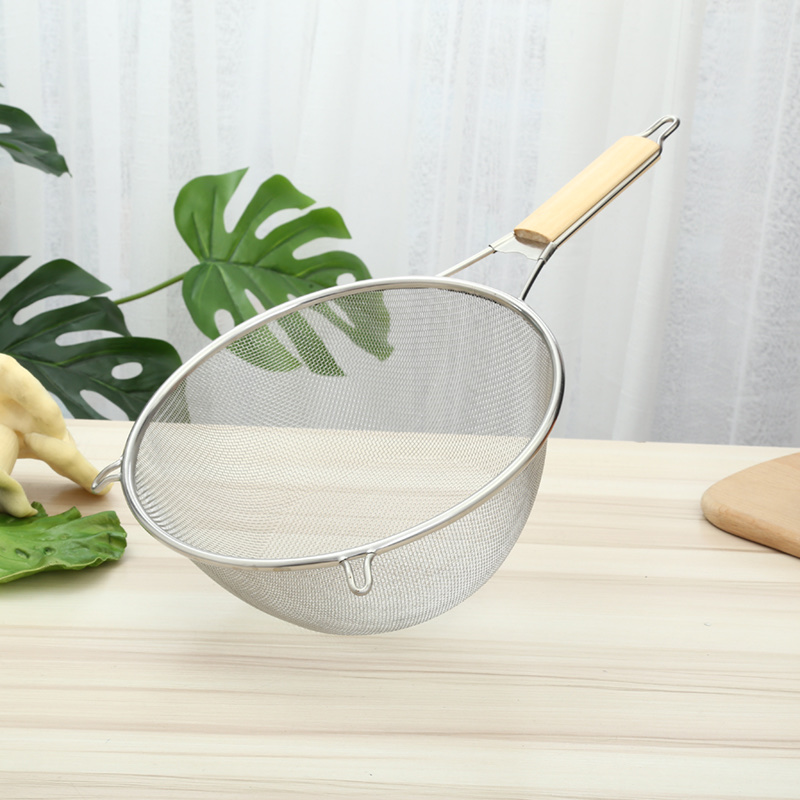 大木柄油炸篮细节图