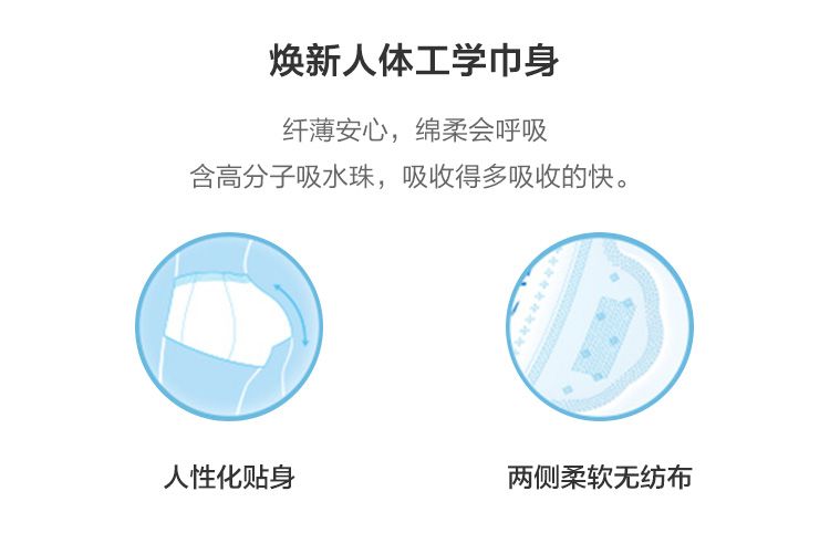 ABC Daily Super Thin and Soft Surface Sanitary Napkins K13-8 Pieces (including KMS) detail image 3