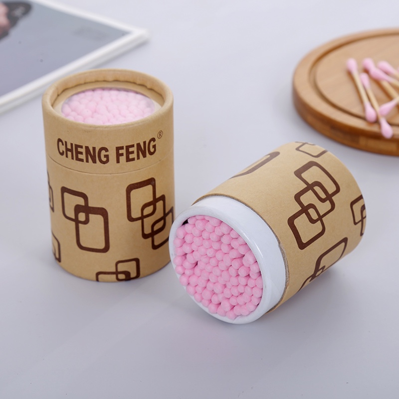 100 brown paper cups cotton swabs thumbnail