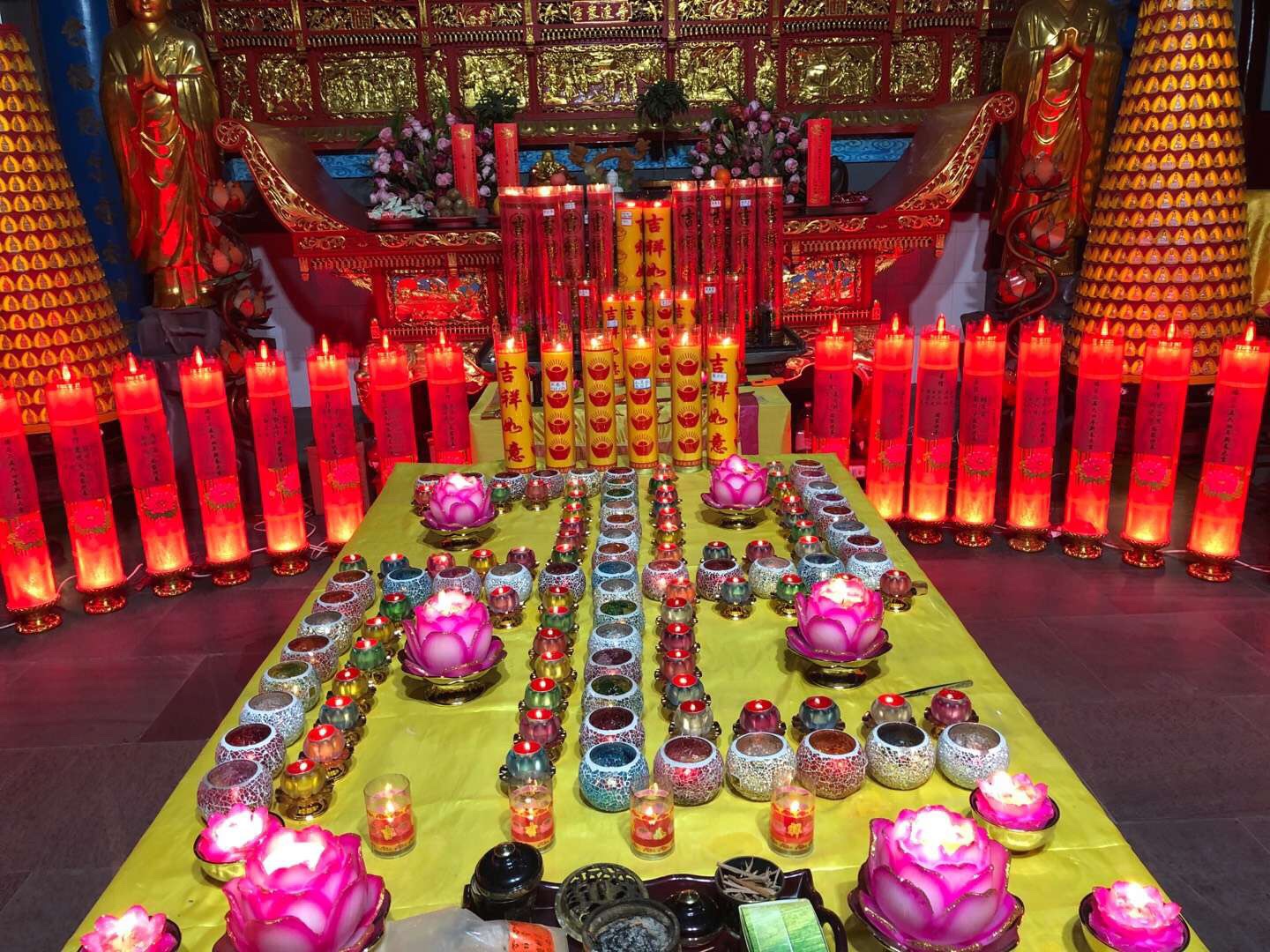 莲花蜡烛供灯烛详情图9