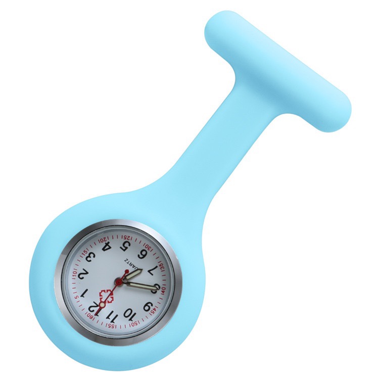 硅胶护士表简约复古可爱挂表护士怀表果冻表学生款式时尚男女手表白底实物图