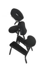 金属折叠按摩椅美容椅 便携式纹身椅 黑色