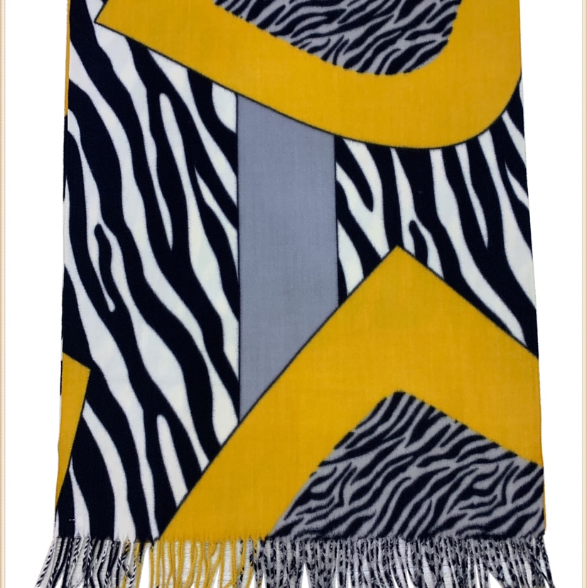 Embossed zebra print