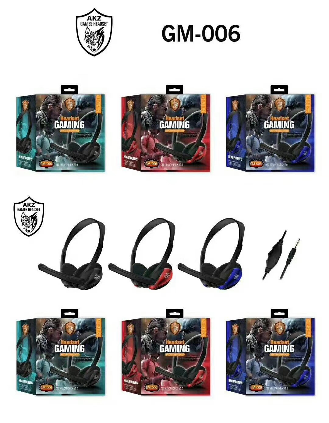 GM-006 gaming headphones Item Picture