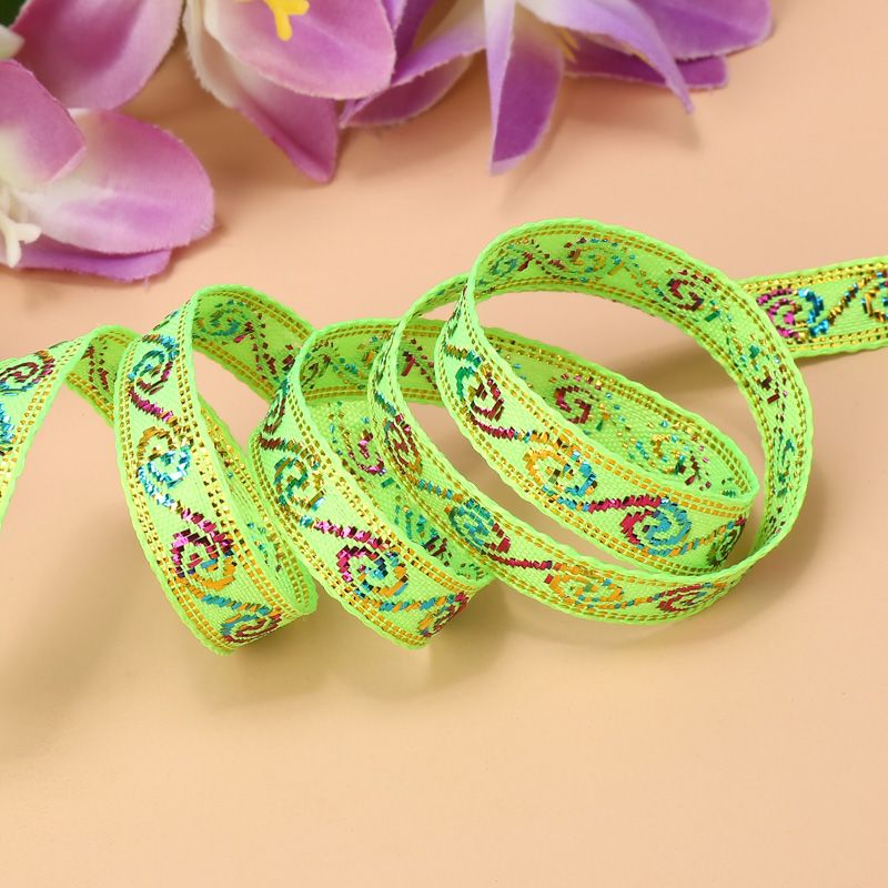 厂家供应1cm民族风螺丝花边古装刺绣亮片电脑提花织带批发直销详情图7