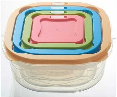 Tupperware sealed plastic containers are turned into daily necessities