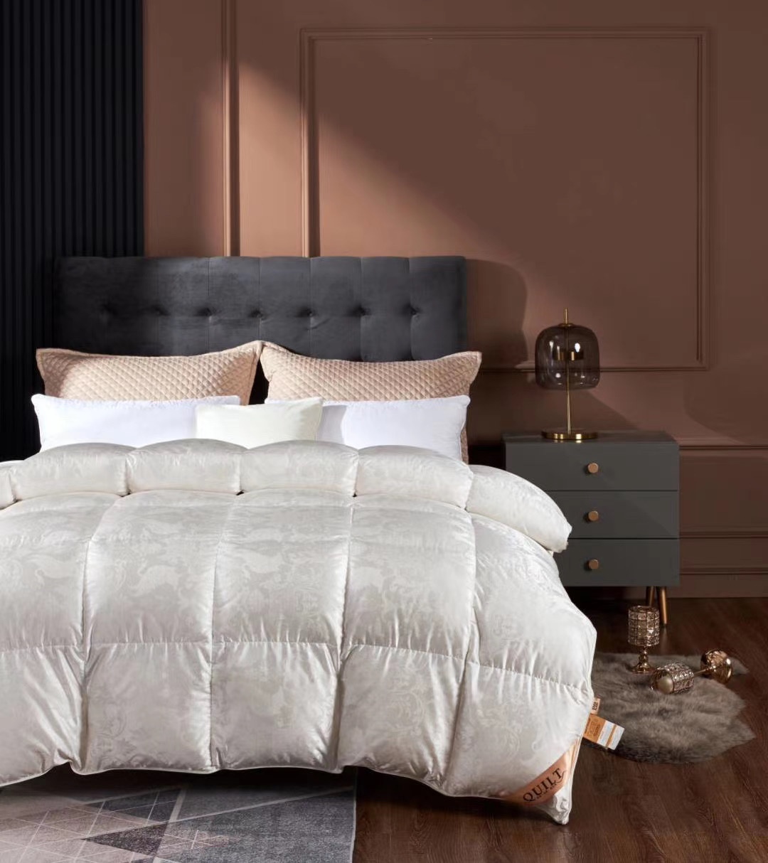 High-quality goose down quilt imitating silk undefined