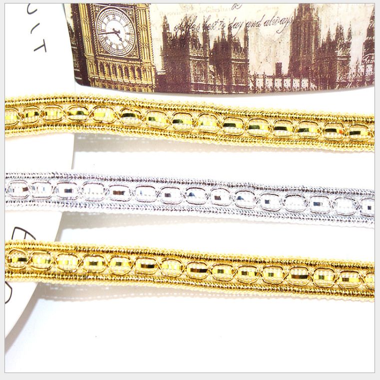 厂家直销现货金色花边辅料 diy手工服装饰品配件帽子家居窗帘配件详情图1