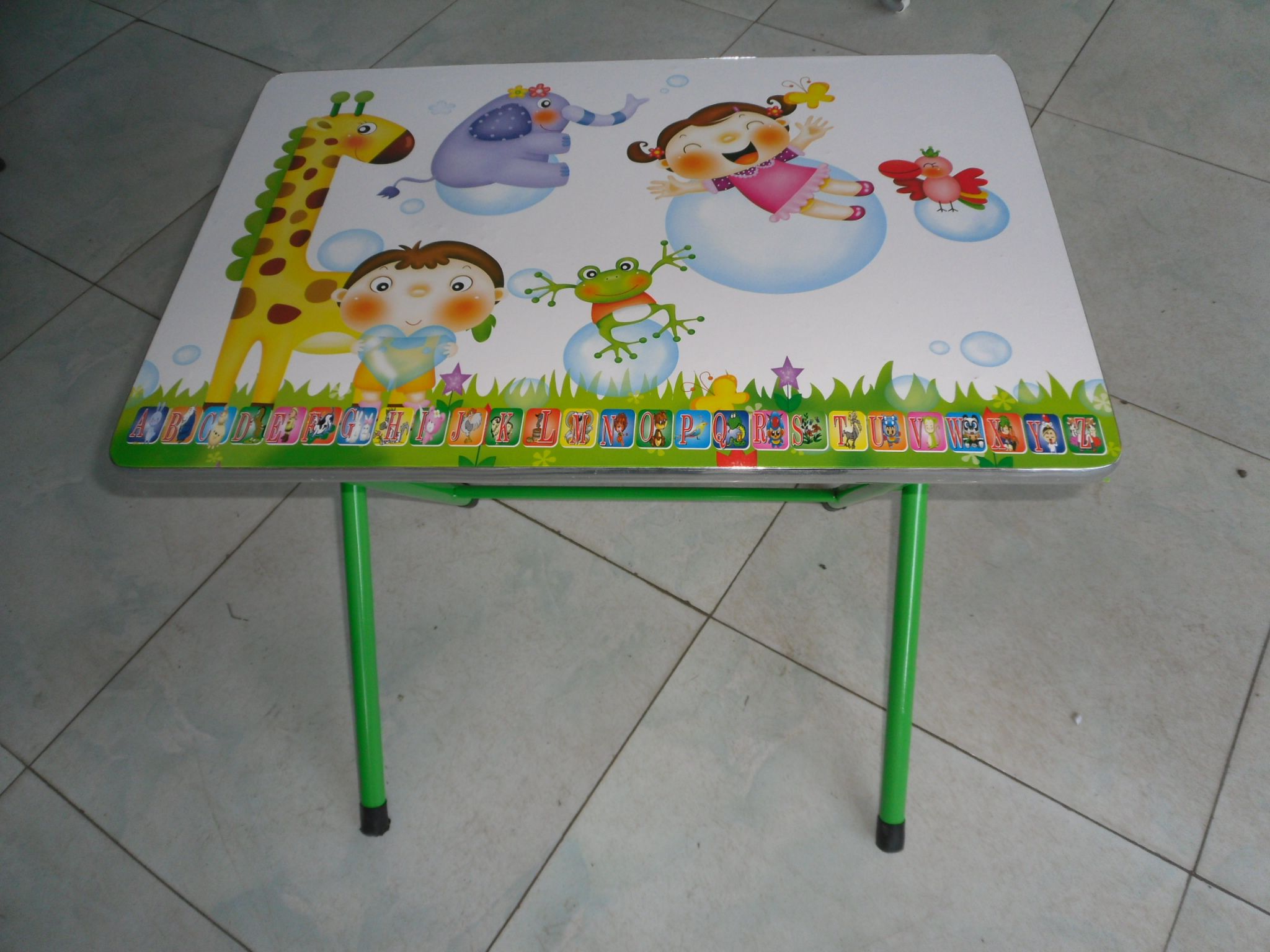 儿童学习桌椅 课桌椅 可折叠套装儿童餐桌椅 卡通桌椅详情图4