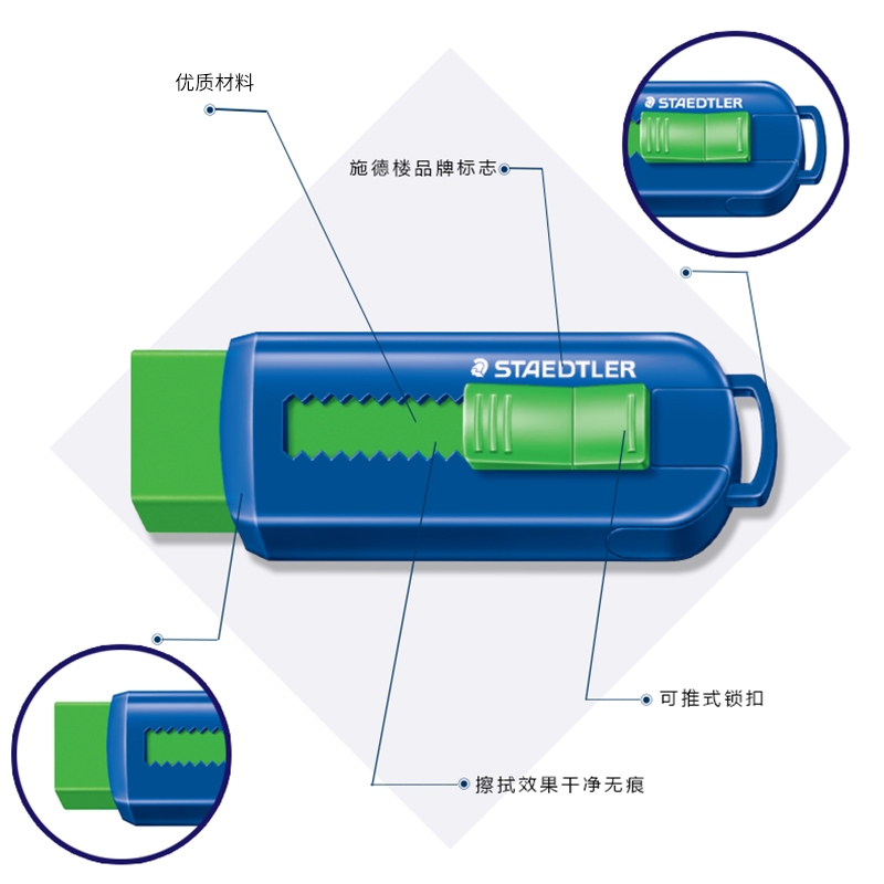 德国施耐德橡皮伸缩可推式橡皮一擦净熙洋堂熙洋堂详情图3