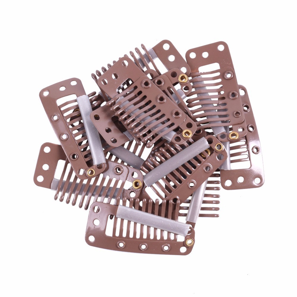 假发专用DIY3.6CM十齿水滴不生锈碳钢假发夹子接发卡子BB夹详情图7