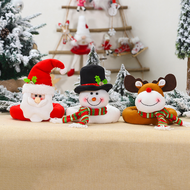 Christmas Creative Window Pendant Curtain Buckle Cartoon Doll Decoration Hotel Restaurant Decoration Doll Buckle undefined