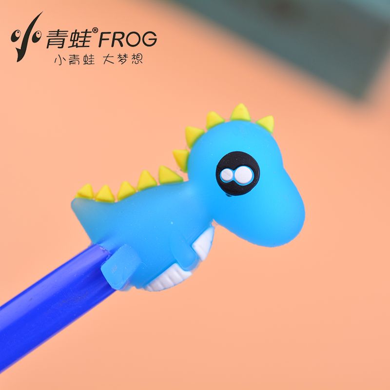 Little Frog cartoon dinosaur pencil Cover Pencil cap cover extends pencil life