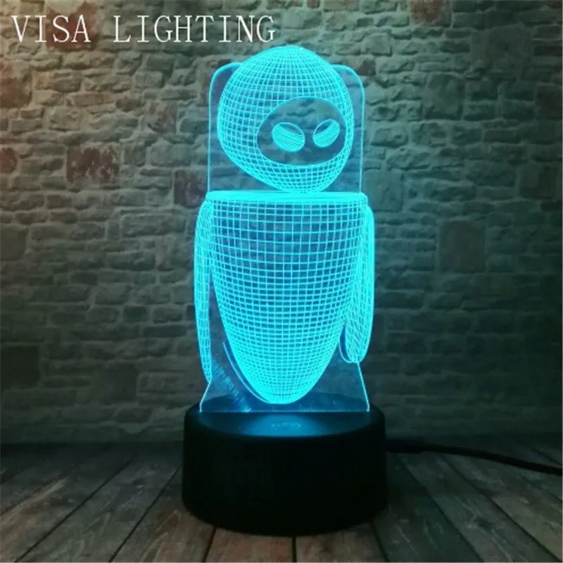 3d desk lamp, bedside lamp for bedroom, plug-in sleep lamp, led night light, Christmas, New Year and birthday gifts detail image 2