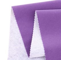 眼镜盒专用绒布 现货亮紫色单面长毛绒水刺底 植绒布
