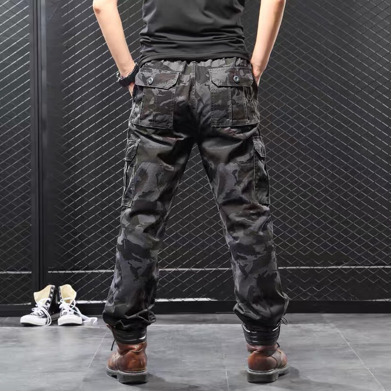 Loose camouflage pants, men's work pants, overweight and plus-size casual trendy brand tactical pants, summer thin style, autumn Application Scenario