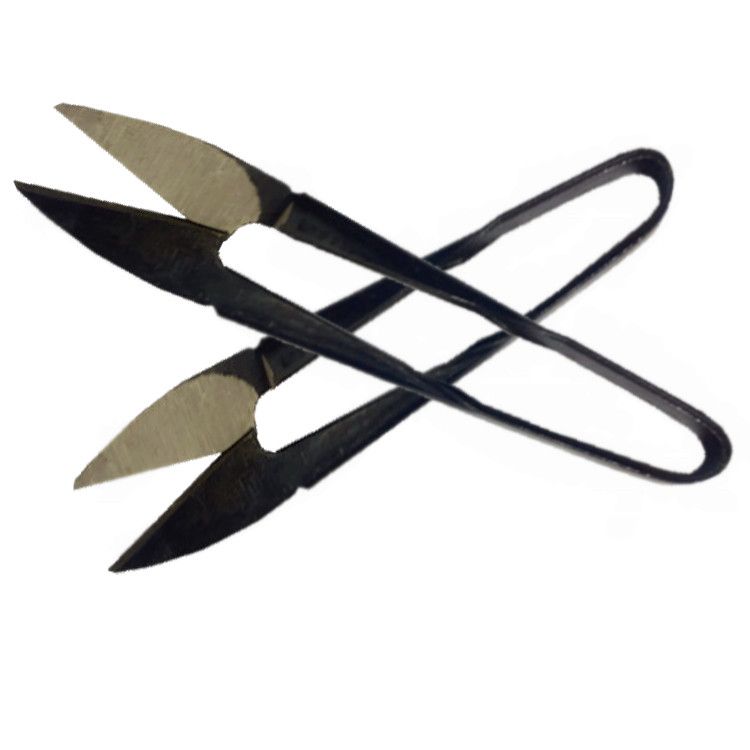 Manufacturers supply Yiwu small scissors hair blue all black paper packaging U - type production of woven yarn scissors thumbnail