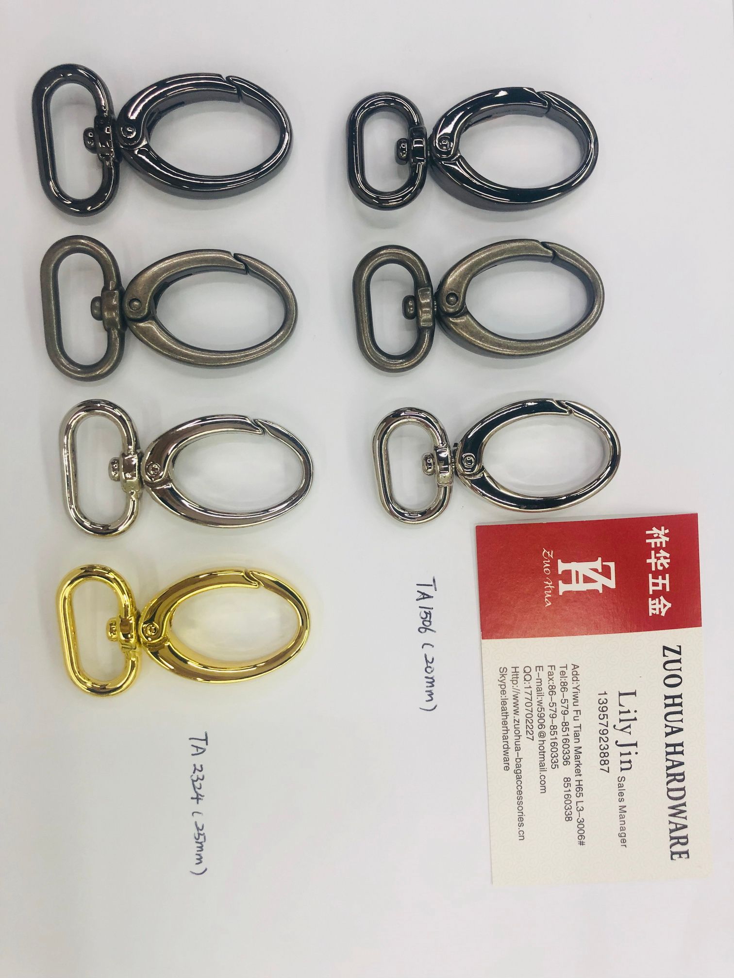 箱包五金配件狗扣包包挂勾广州电镀颜色定制7-10出货来样定做详情图9