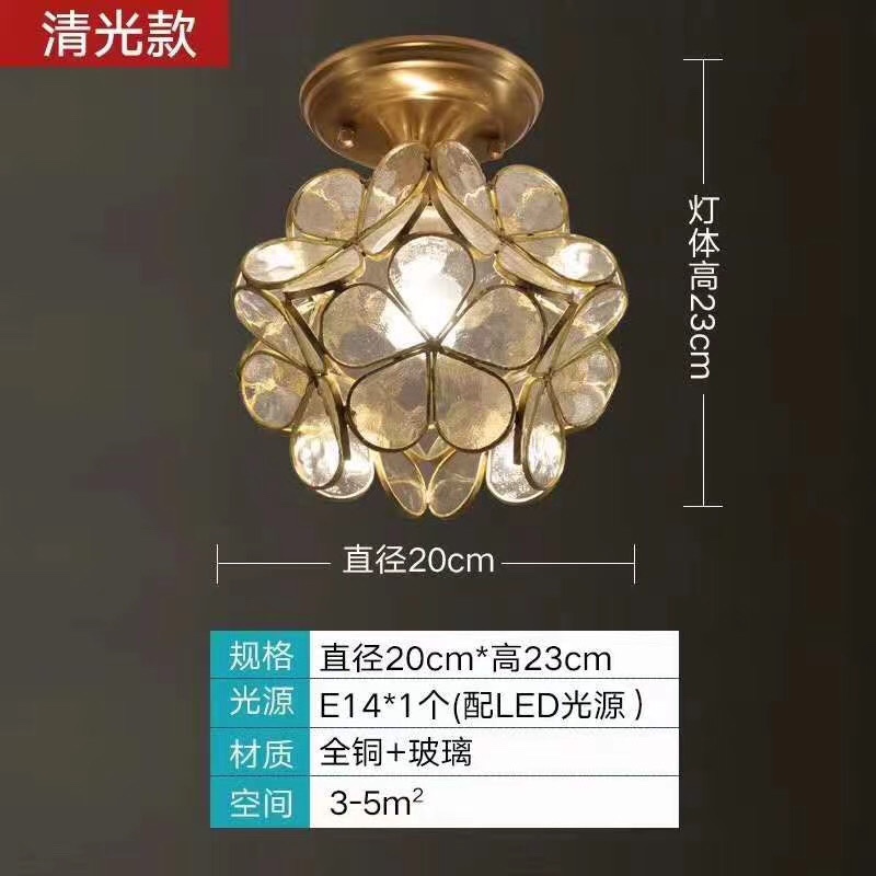 Crystal glass dining room chandelier Specification image