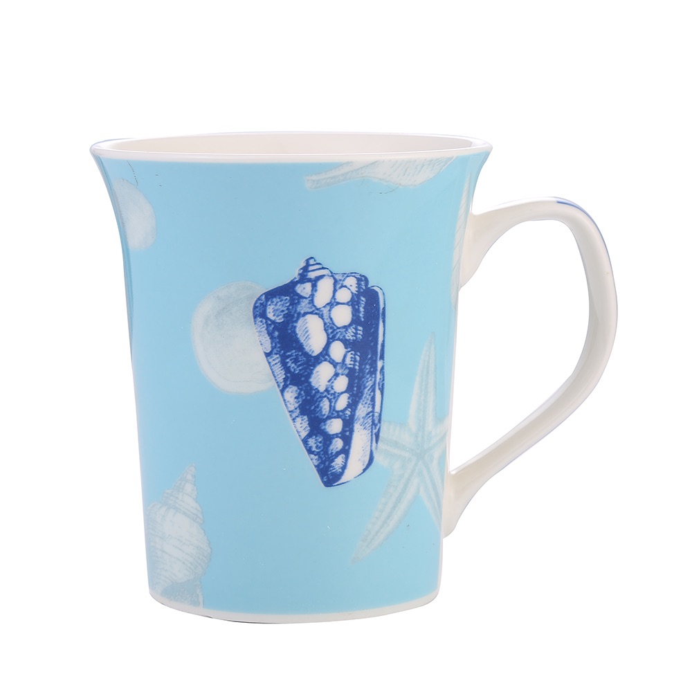 Wholesale of daily-use ceramics, Ocean series ceramic mugs with decals Specification image