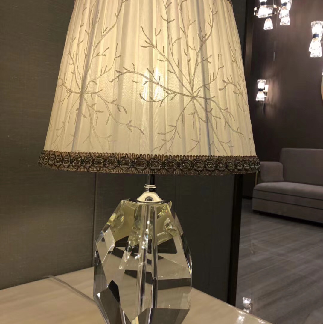 European crystal table lamp thumbnail