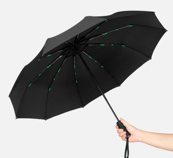 Portable fully automatic umbrella, folding umbrella, large and extra-large umbrella, women's dual-purpose umbrella, men's storm umbrella detail image 1