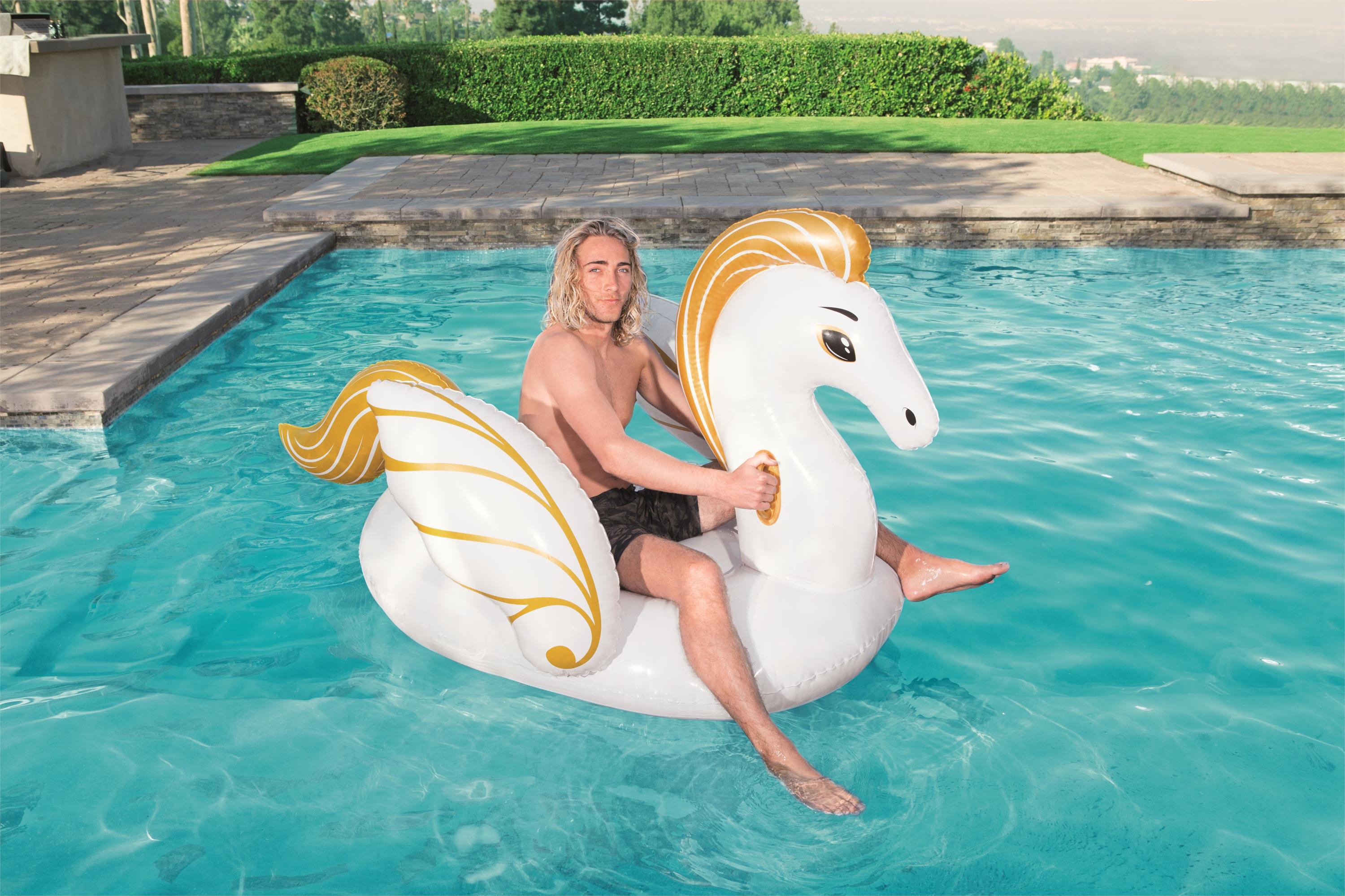 Bestway® 7'7" x 59"/2.31m x 1.50m 金色成人天马坐骑 大天马详情图1