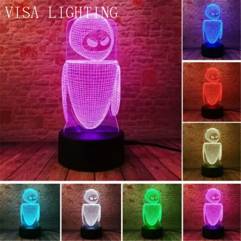 3d desk lamp, bedside lamp for bedroom, plug-in sleep lamp, led night light, Christmas, New Year and birthday gifts detail image 1