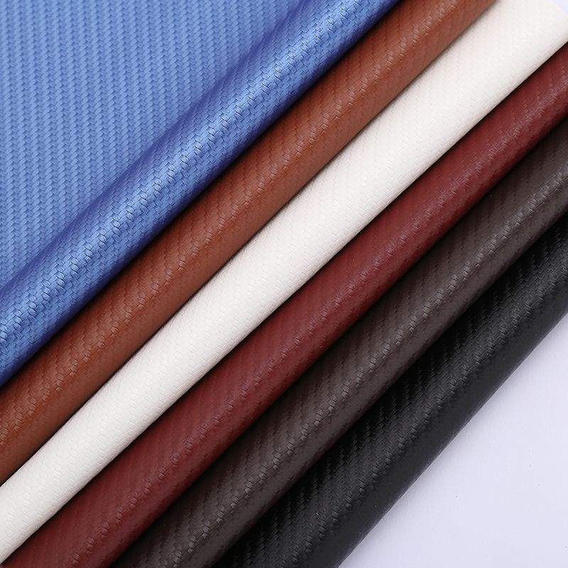 Factory direct sales of straw mat pattern semi-PU leather