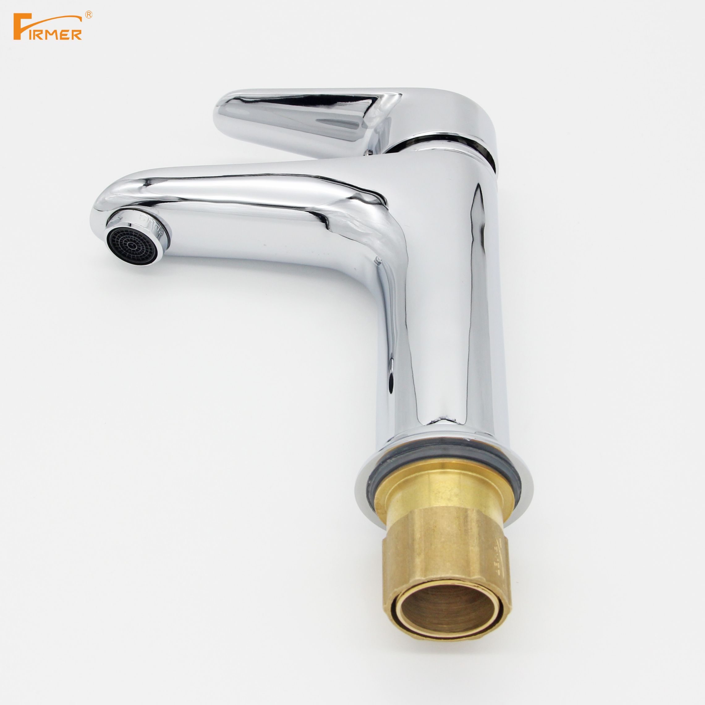 FIRMER faucet, household single-hole washbasin, face basin, splash-proof hot and cold water nozzle details Picture