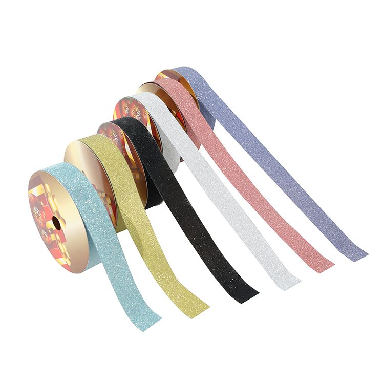 2.5CM*25M 6个/OPP 金粉塑料彩带工厂直销详情图5