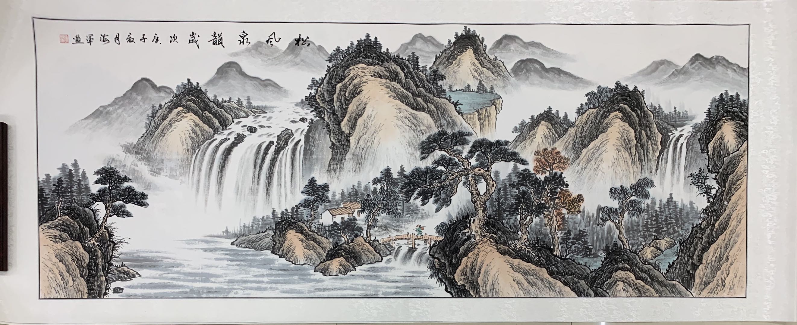 Hand-painted landscape paintings of Chinese trend details Picture