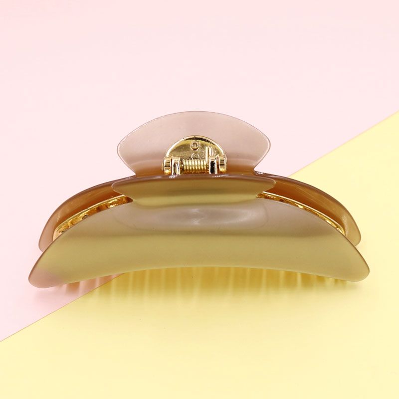 Korean Super Size Hair Clip Vertical Clip Solid Color Clip Clip Hair Hair Ponytail Clip Acrylic Hair Clip Hair Accessories Item Picture