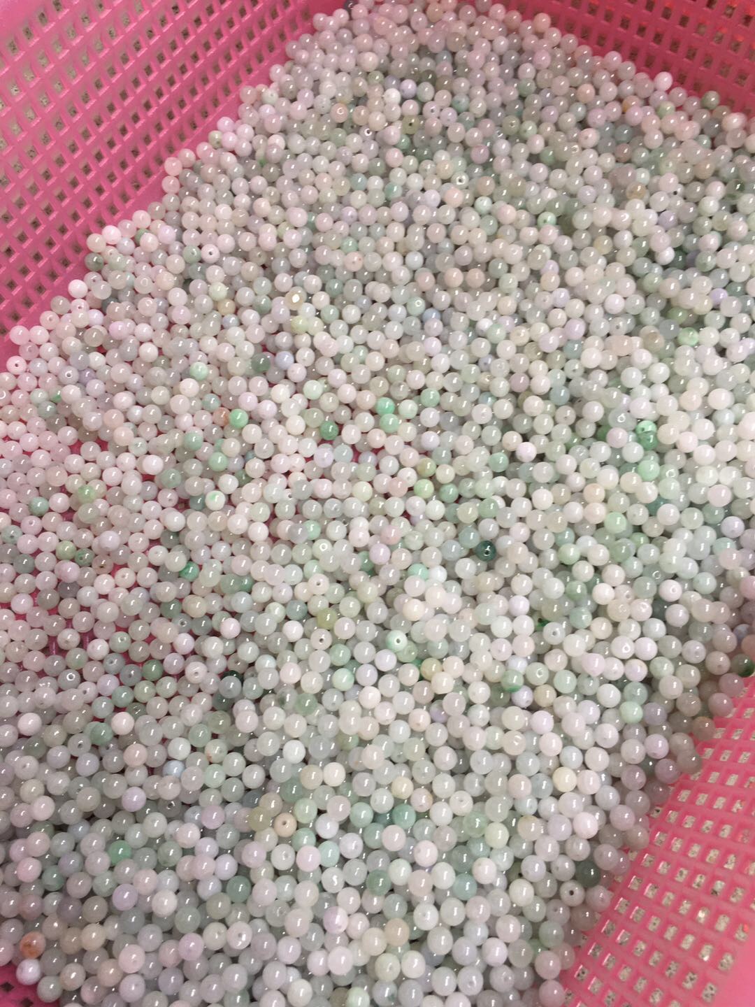 Natural Burmese jadeite A-grade 6mm round beads Specification image
