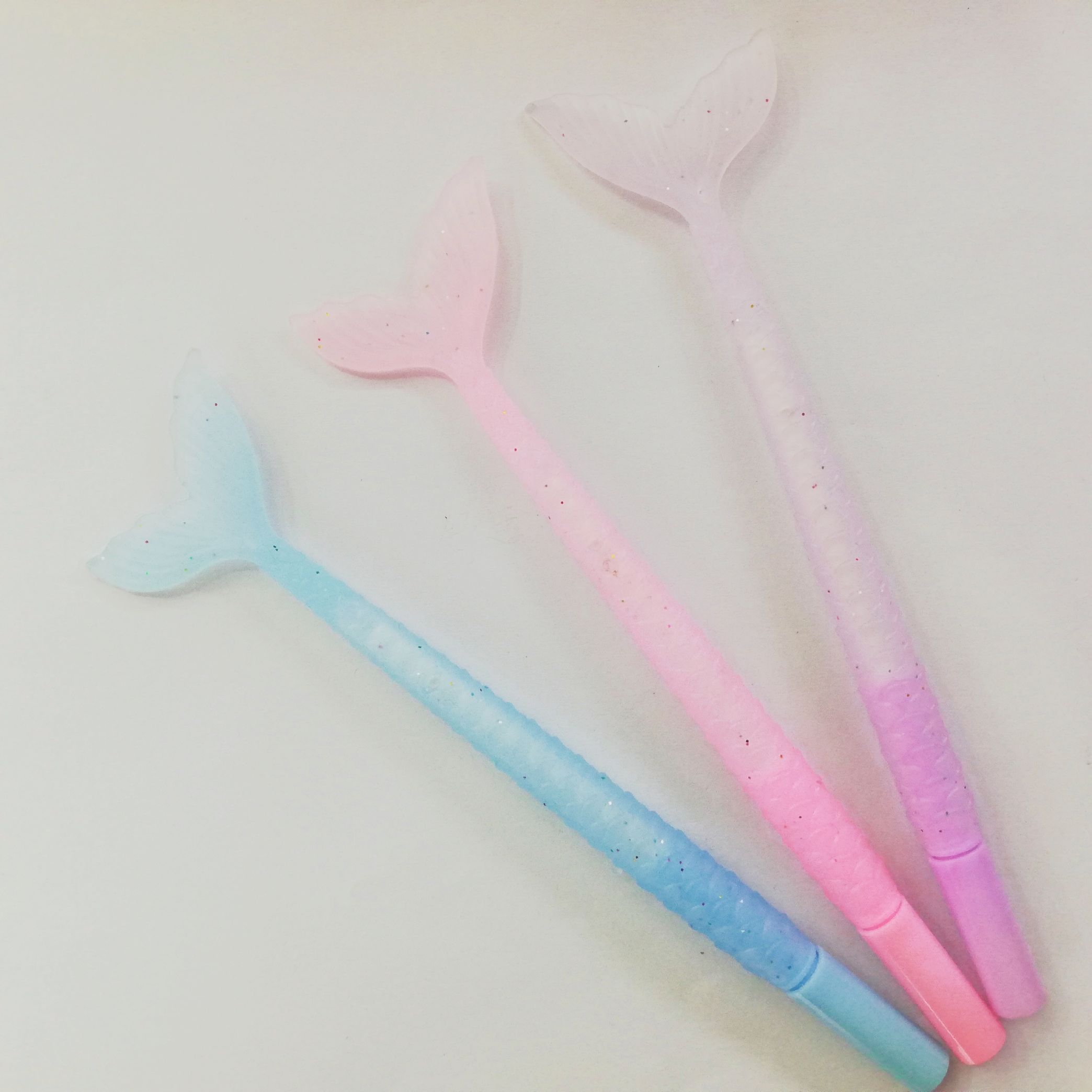 Mermaid tail transparent aesthetic modeling neutral pen