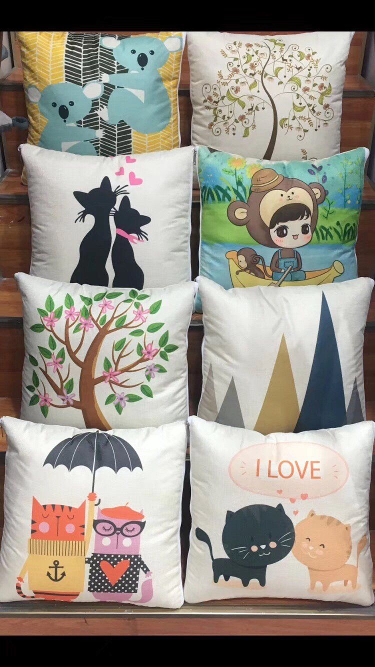 印花卡通抱枕2