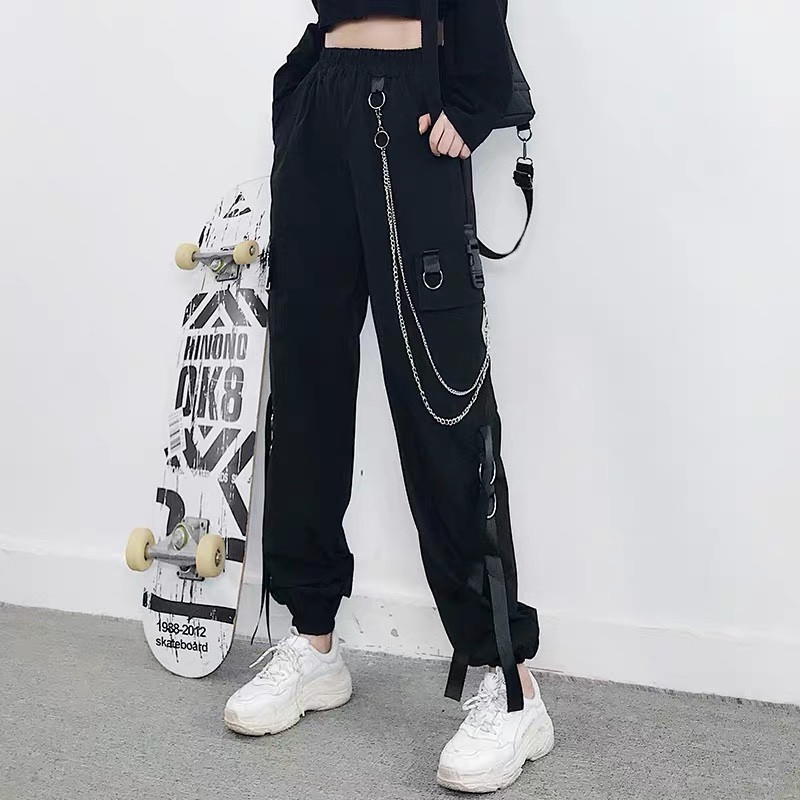 Handsome work attire foot pants female cool style women wear loose BF high waist casual pants cool girl wear suit autumn thumbnail